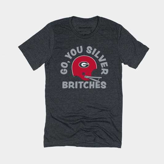 Go, You Silver Britches Vintage Georgia Football Tee Style001