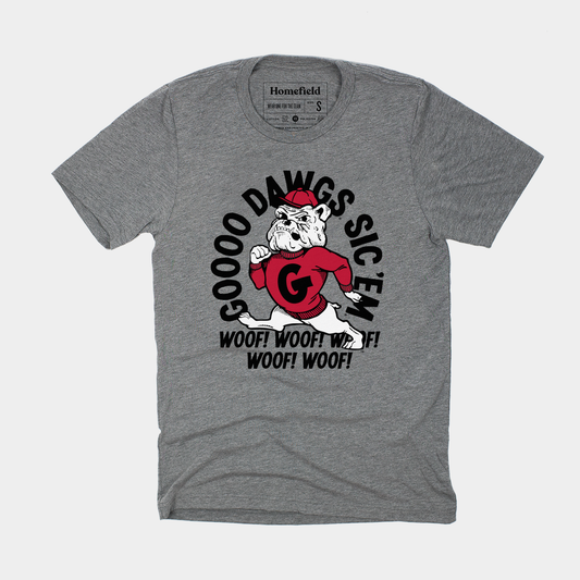 Go Dawgs Sic ‚ÄòEm Vintage Georgia T-Shirt Style001
