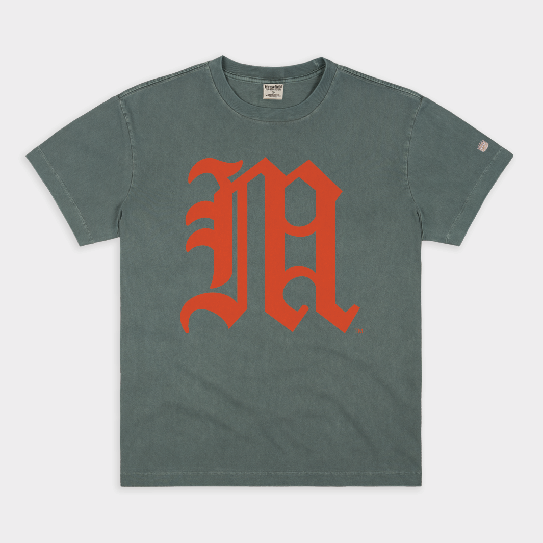 U of M Baseball Vintage Heavyweight Tee Style001