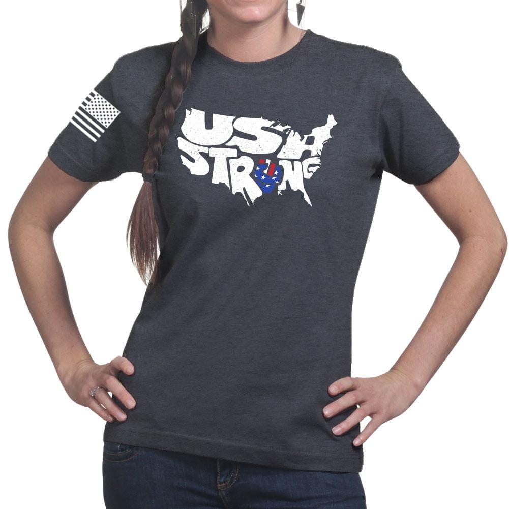 Ladies USA Strong T-shirt Style001