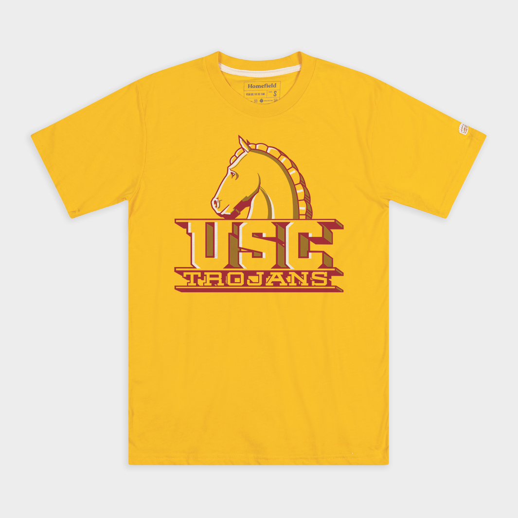 Vintage Block USC Trojans T-Shirt Style001
