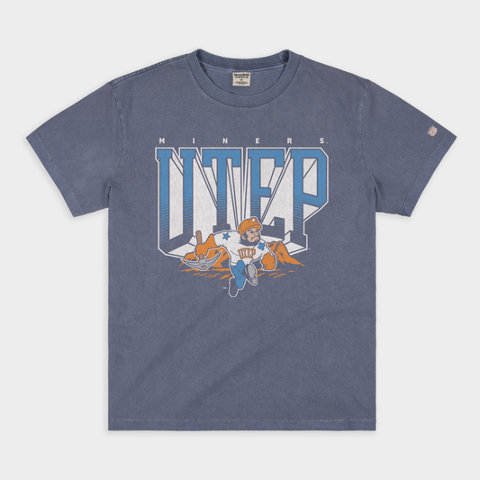 UTEP Miners 1990s Paydirt Pete Vintage Heavyweight Tee Style001