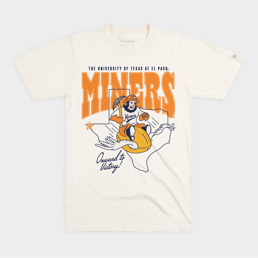 UTEP Football Vintage Flying Paydirt Pete Tee Style001