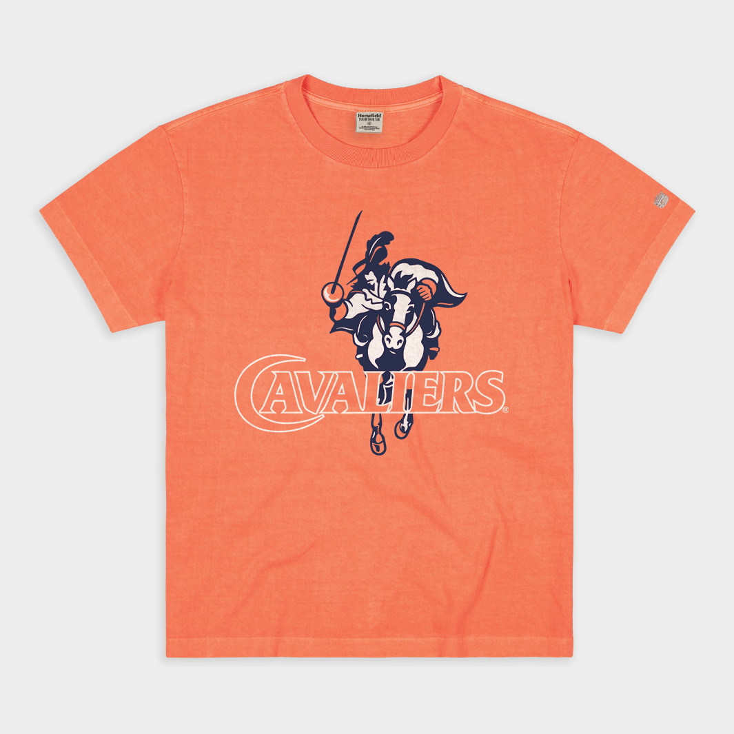 Retro Virginia Cavaliers Logo Vintage Heavyweight Tee Style001