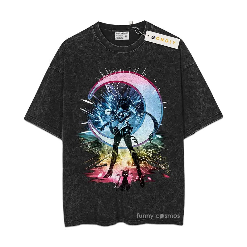 Usagi Tsukino Sweatshirt, Sailor Moon Sweatshirt, Anime Sweatshirt, Vintage Sweater Hoodie Mineral Wash TShirt Sweatshirt