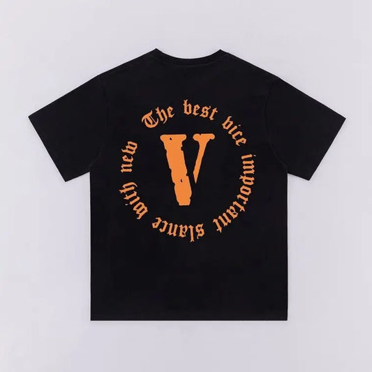 V-lone Palm Angel Black T-shirt