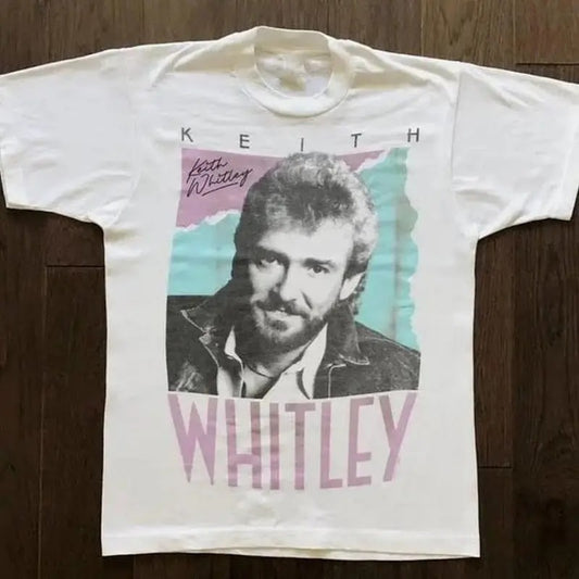 VINTAGE COUNTRY MUSIC KEITH WHITLEY T-SHIRT - Unisex And Inclusive - Multiple Colorways - Full Size Range