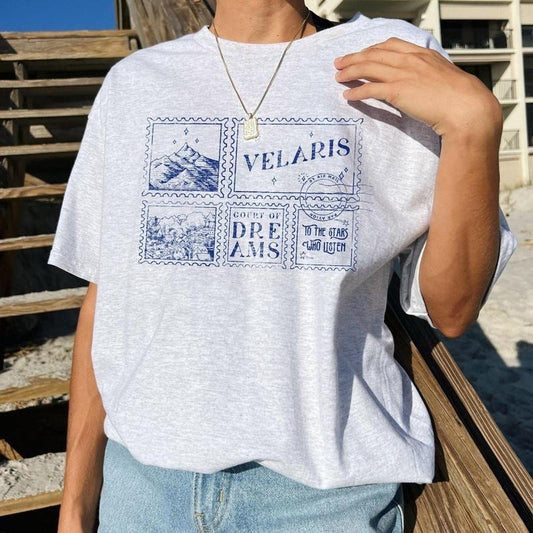 Velaris ACOTAR Shirt, To The Star Who Listen Court Of Dreams Night Court Licensed SJM Merch Rhysand Feyre Nesta Bookish Throne Of Glass