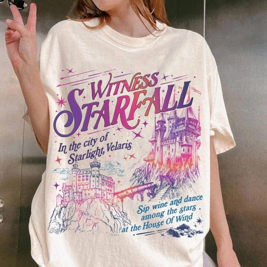Velaris City Of Starlight T-Shirt, A Court Of Thorns And Roses Shirt, The Night Court Shirt, Court Of Dreams Jumper Cotton Crewneck