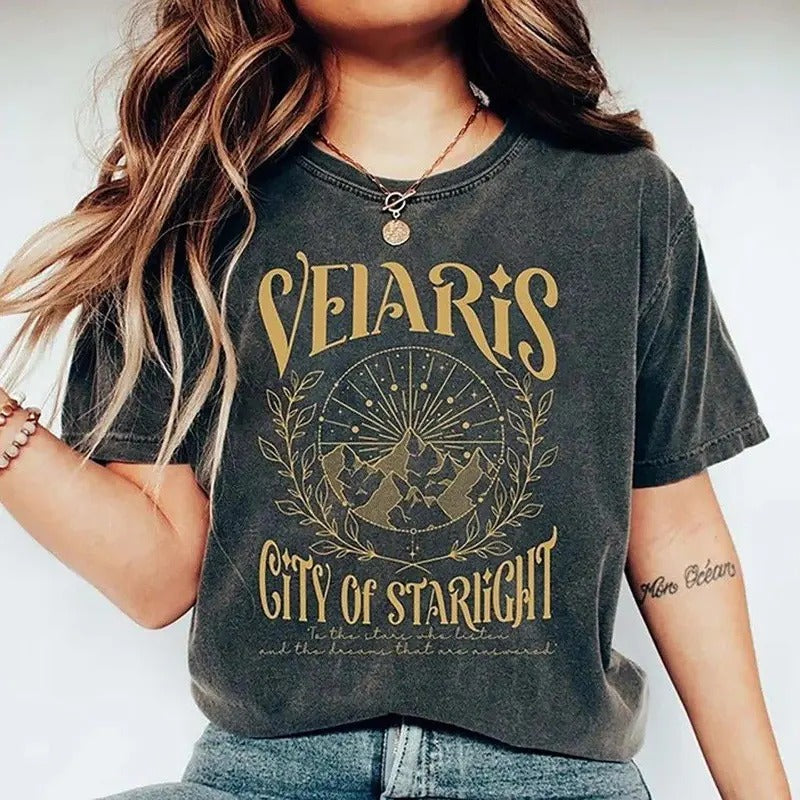 Velaris Shirt, Velaris City Of Starlight Shirt, The Night Court Shirt, Sjm Merch, Unisex Tshirt Size M New|