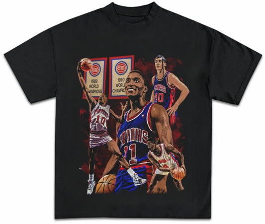 Vintage 90s 1989 Detroit Pistons Bad Boys Graphic T-Shirt, Funny Tee, Gifts Fan, Menswear Top Underwear Streetwear