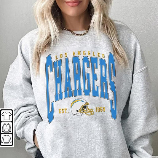 Vintage Chargers Football Los Angeles SweatShirt, Football Vintage SweatShirt, Style Football Sweatshirt , Gameday Fan Gift, Sunday Football