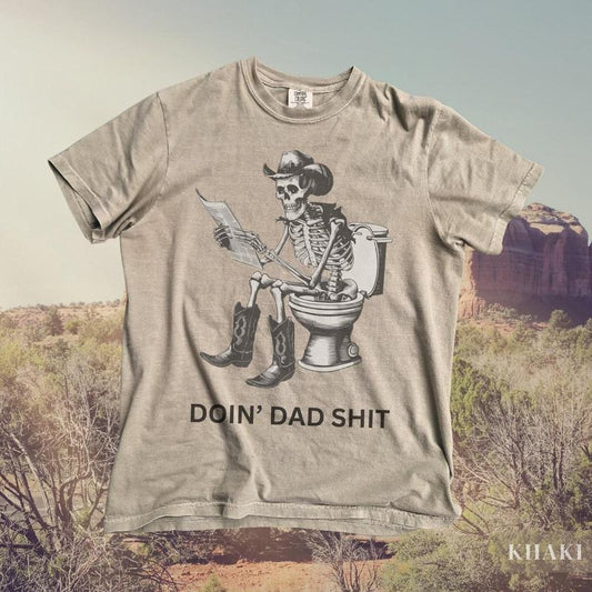 Vintage Dad TShirt, Retro Country Western Shirts,  Cowboy Dad Pop Tees,  Funny Fathers Day T-Shirt,  Skeleton Skull Cowboy Hat,  Meme Tee