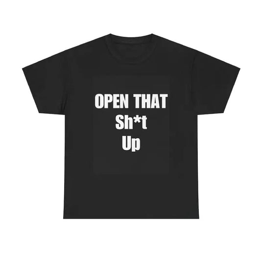 Vintage Open That Shit Up T-Shirt, Y2K Playboi Carti Inspired Graphic Tee, Funny TikTok Slogan Cotton Top, Menswear Womenswear Fashion Soft Love