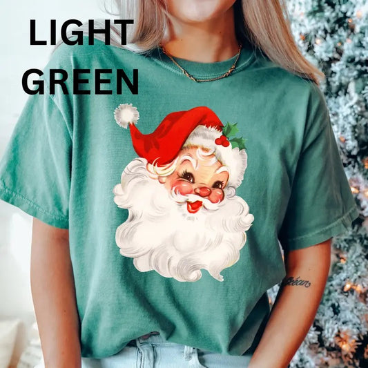 Vintage Santa Claus Shirt, Christmas Graphic shirt, Comfort Colors T-shirt, Oversized Christmas T-shirt, Graphic Christmas tshirt, Christmas Gift for Women, Lady Tshirt Top