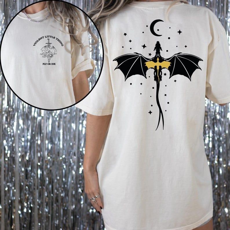 Violent Little Thing Fourth Wing Shirt , Dragon Riders Quadrant Shirt, Fly Or Die Shirt, VLB921