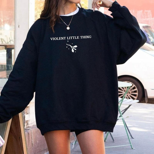 Violent Little Thing Sweatshirt, Fourth War Collage Shirt, Dark Academia Hoodie, Xaden, Onyx, Flame, Storm,  Romantasy Lover Sweater, Fantasy Book Tee