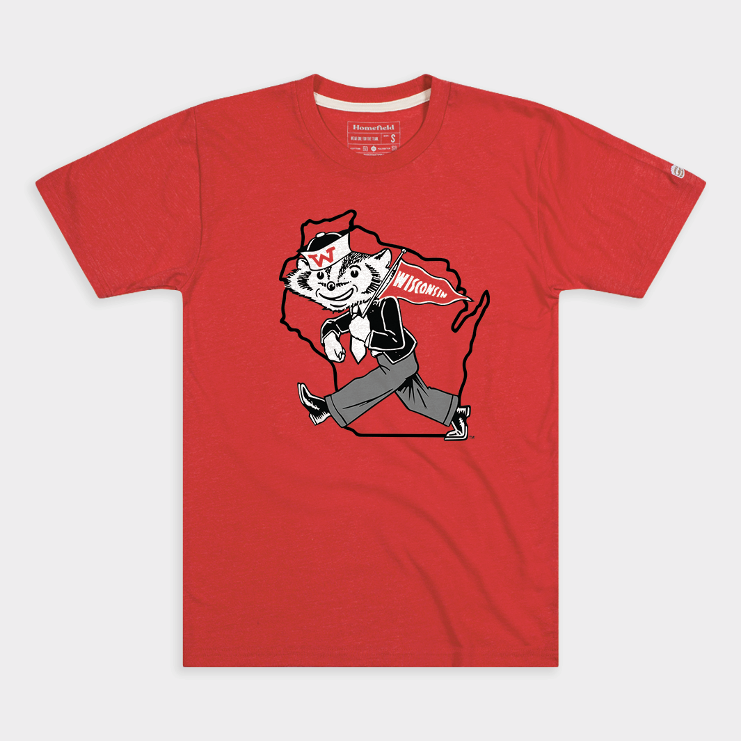 Vintage Freshman Bucky Badger Tee Style001
