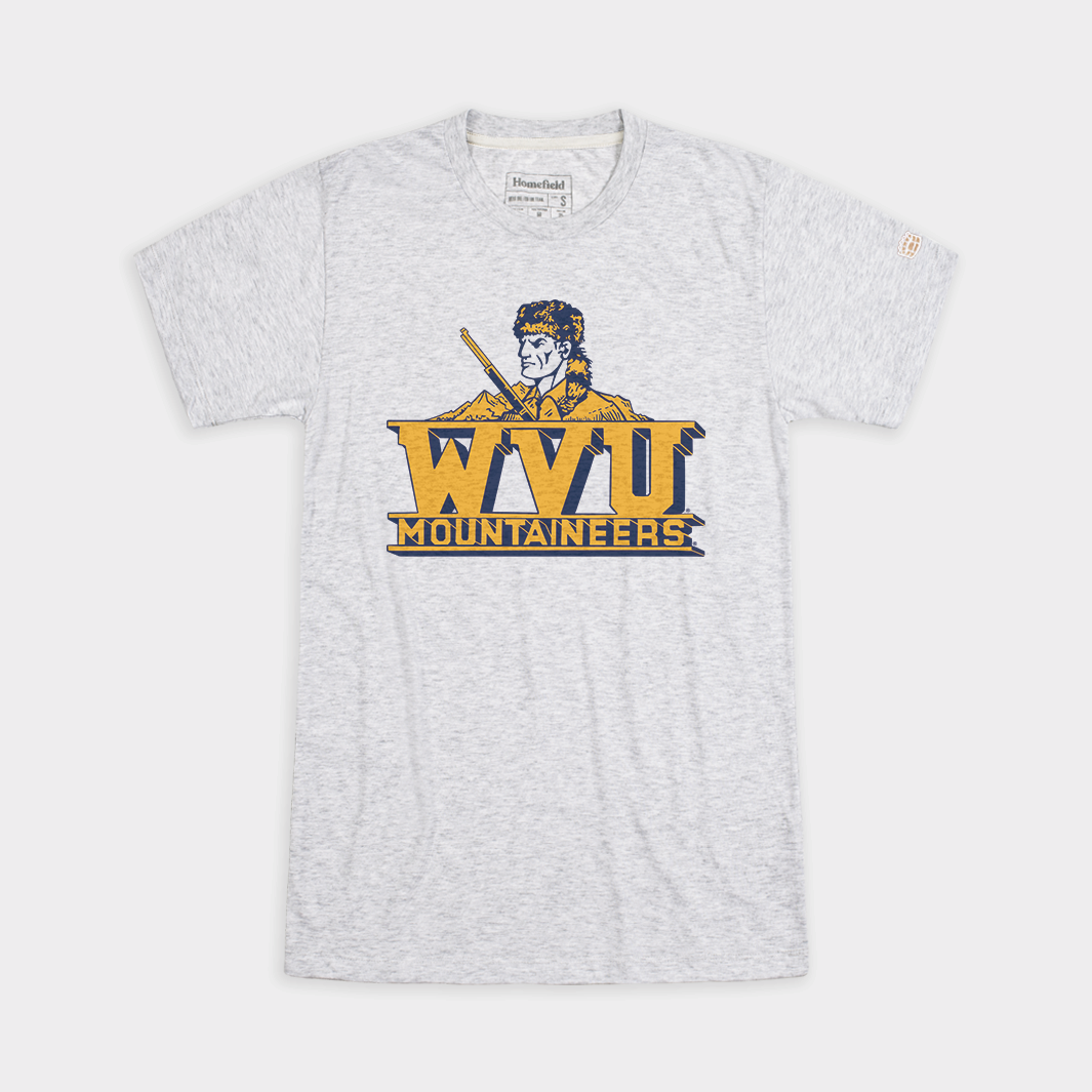 Vintage Block WVU Mountaineers Tee Style001