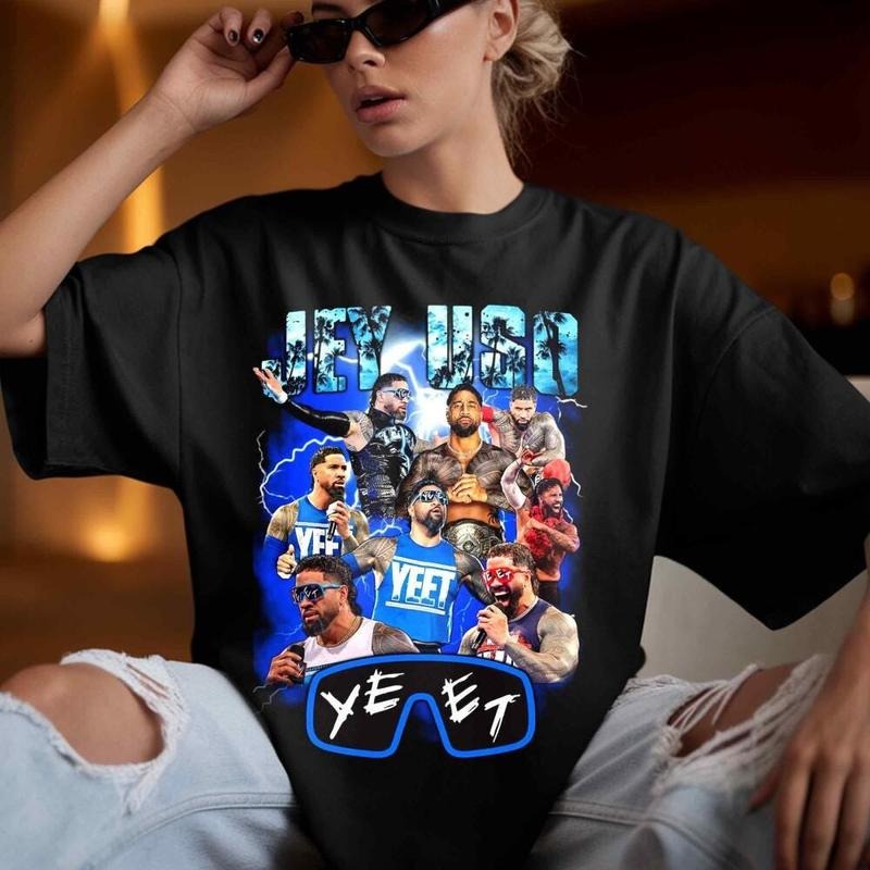 WWE Jey Uso WrestleMania Shirt, Wrestler Sweatshirt, Smackdown Shirt