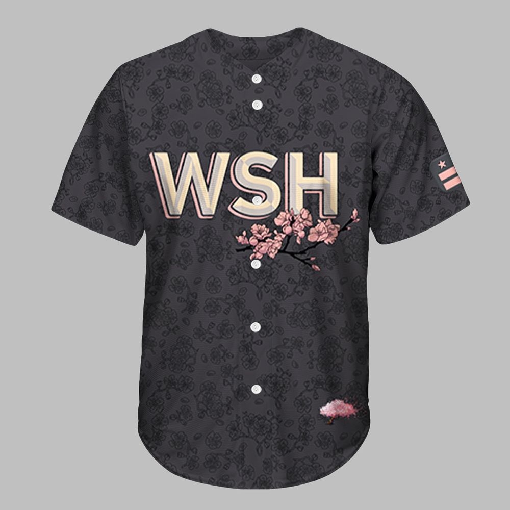 Nationals Cherry Blossom Baseball Jersey 2025 WSU - Grishko.com
