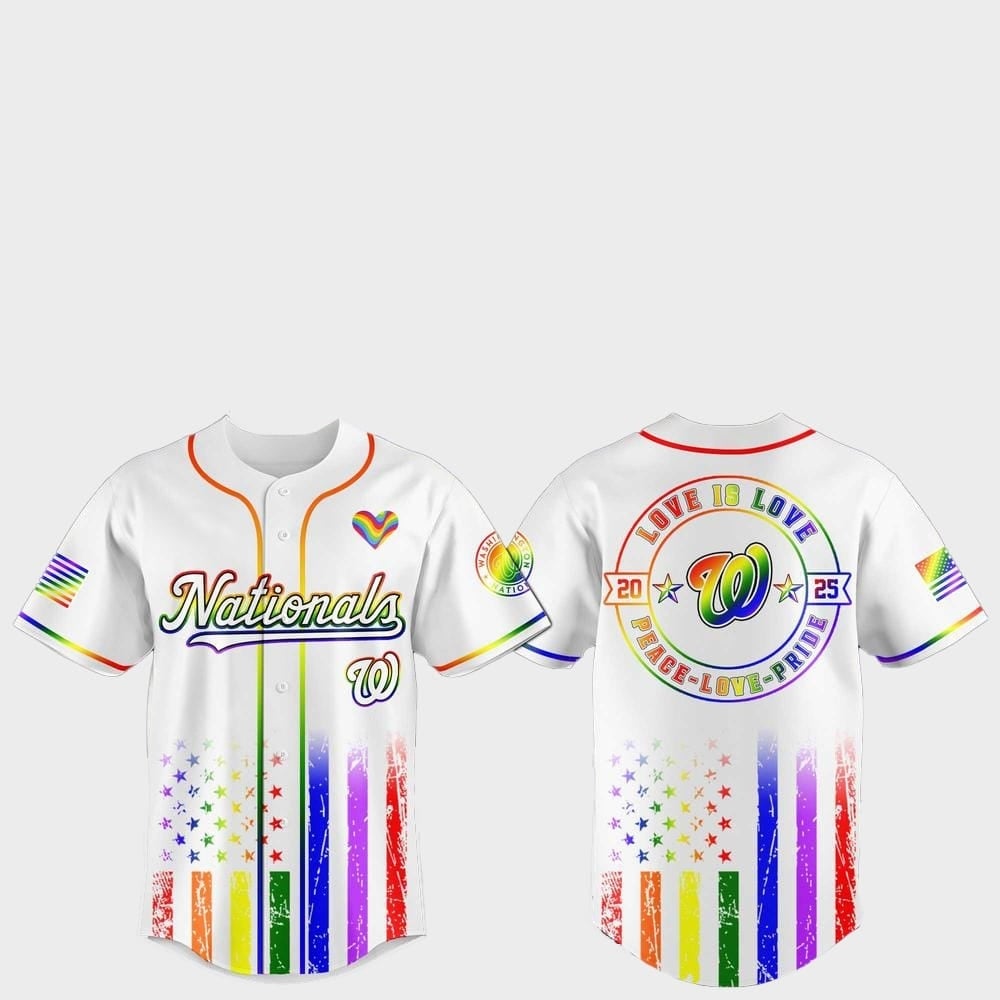 Washington Nationals Pride Month Love Is Love 2025 Jersey - Grishko.com