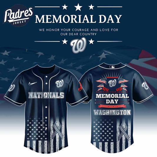 Washington Nationals Special Memorial Day Baseball Jersey - Padres Jersey Oasis: Elevate Your Baseball Style Game