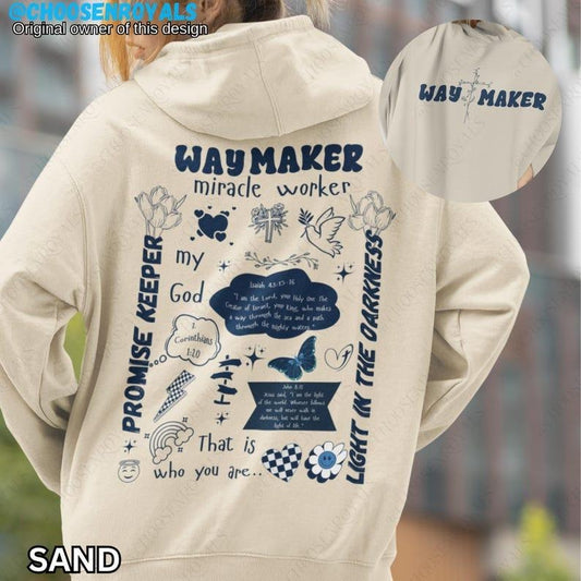 Waymaker Bible Verses Christian Hoodies Christian Apparel & Streetwear Women Christian Hoodies Religious Gift Christian Clothing Bible Quote  T-shirt, sweater and Hoodie