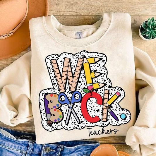 We Back Teacher Shirt, Back To School Shirt, Teacher Shirt Shirt