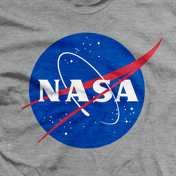 Mens NASA "Meatball" Insignia- Gray - T-Shirt Style001