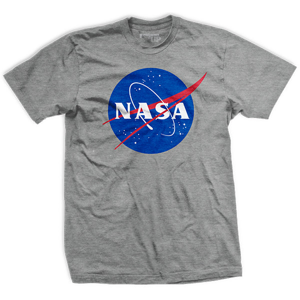 Mens NASA "Meatball" Insignia- Gray - T-Shirt Style001
