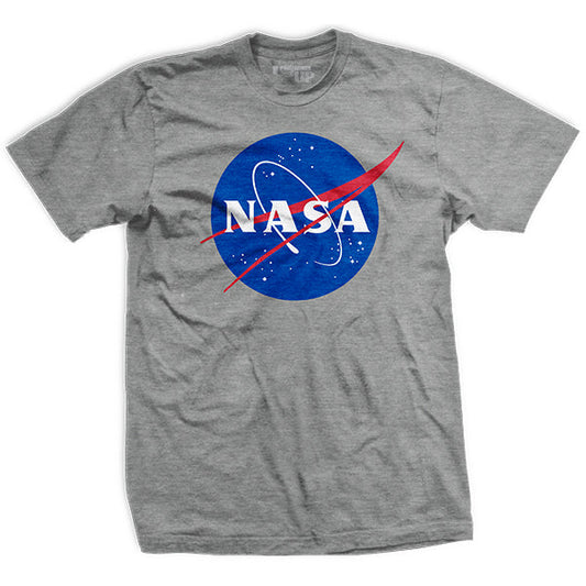 Mens NASA "Meatball" Insignia- Gray - T-Shirt Style001