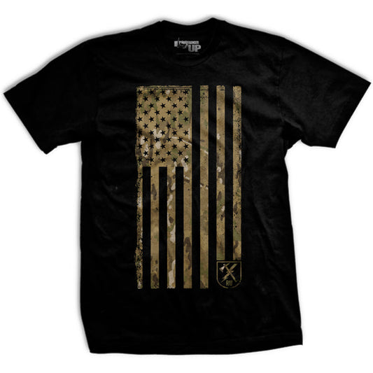 OCP Camo Flag T-Shirt Style001