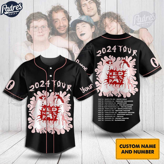 Wednesday Band 2024 Tour Baseball Jersey - Padres Jersey Oasis: Elevate Your Baseball Style Game