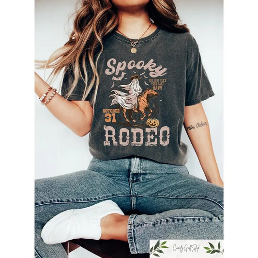 Western Halloween Shirt, Spooky Rodeo Shirt, Halloween Skeleton Shirt, Halloween Gifts, Western Rodeo Shirt, Spooky Cowgirl