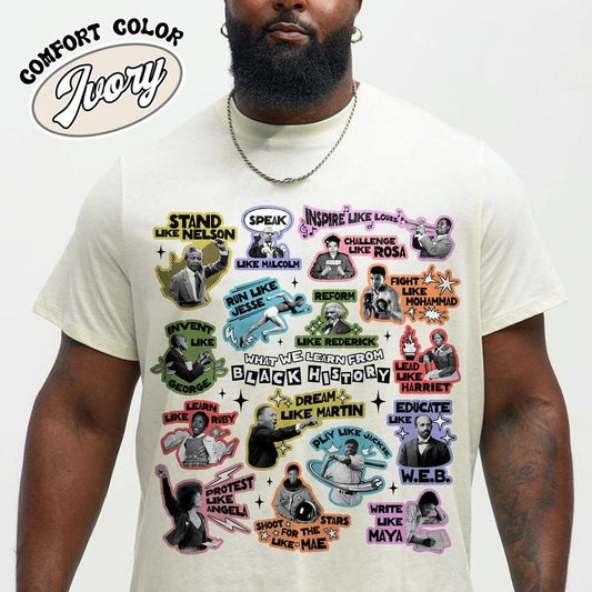 What We Learn From Black History Shirt, Black History Month Shirt, Black Lives Matter Shirt, Insipirational Shirt, 6888th Shirt, Equal Right Tee