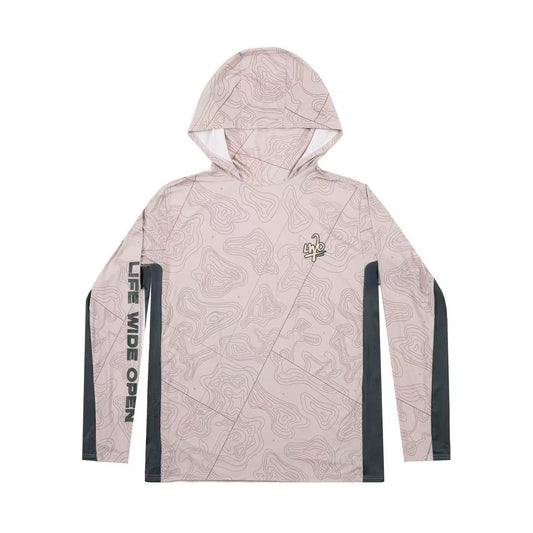 Topographic Camo Fishing Hoodie