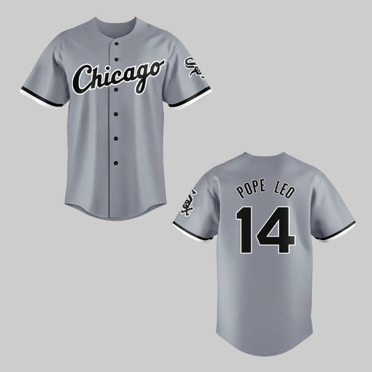 2025 White Sox Pope Leo XIV Baseball Jersey - Grishko.com
