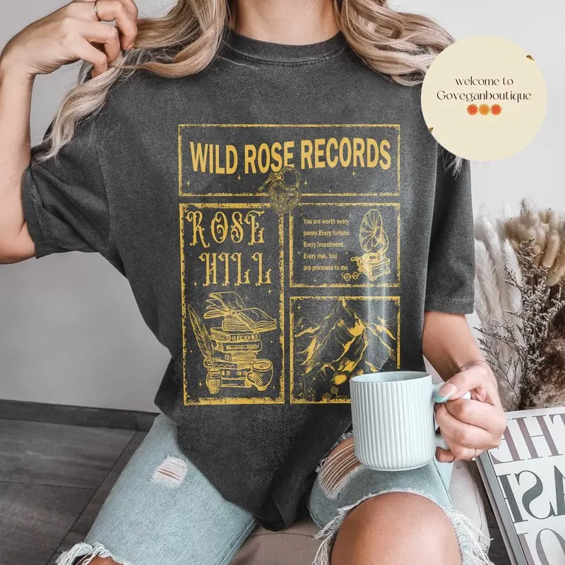 Wild Love shirt, Rose Hill, Elsie Silver, Book shirt , Bookish merch Reader Book Club T-Shirt Bookish Gift T-Shirt