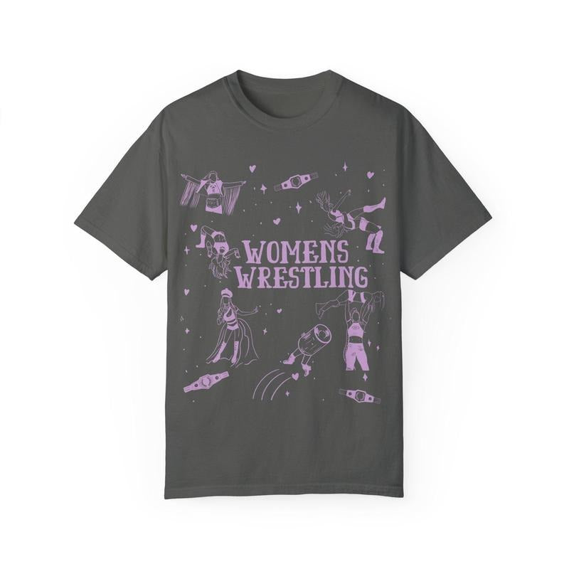 Wrestler Doodle T-shirt, Wrestling Fan Gift, Unisex Tee, Women's Wrestling Moves Shirt