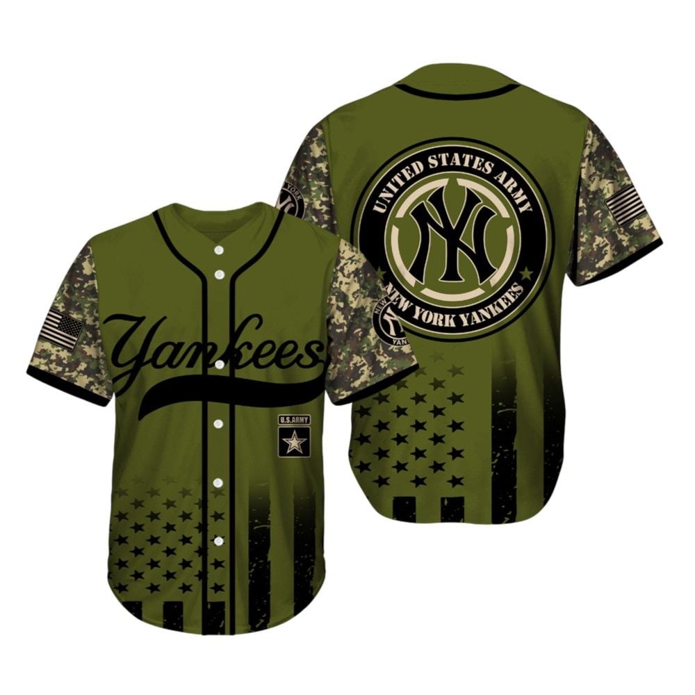 Yankees Military Appreciation Night Camo Jersey 2025 - Grishko.com