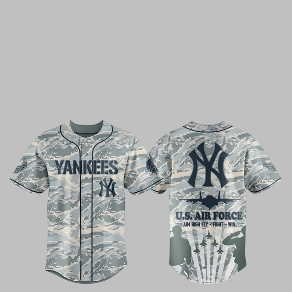 Yankees x Veteran Air Force 2025 Baseball Jersey - Grishko.com