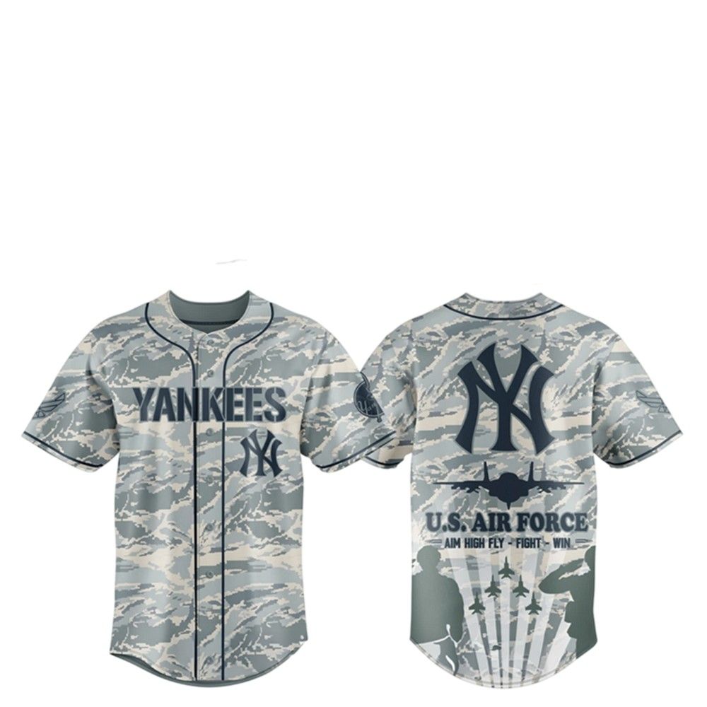 Yankees x Veteran Air Force 2025 Baseball Jersey - Grishko.com