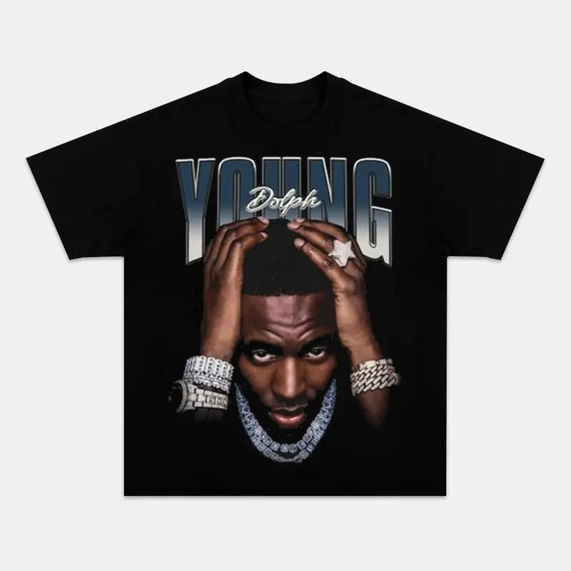 Young Dolph 90s Rapper Shirt, King of Memphis T-shirt, Streetwear Gifts Shirt