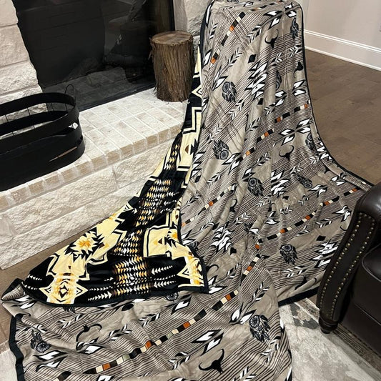 ZDriftwood 2 Ply Oversized Blanket 82"x90"