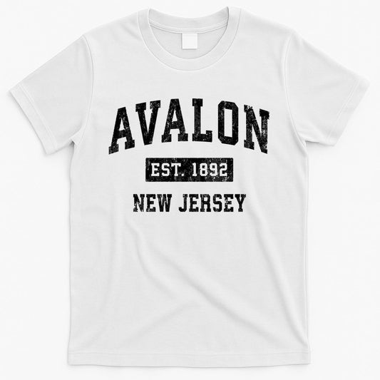 Avalon Est 1892 New Jersey Nj Vintage Sports Design T-Shirt