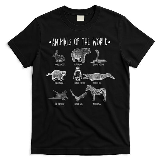 Animals Of the World Funny Wildlife T-Shirt