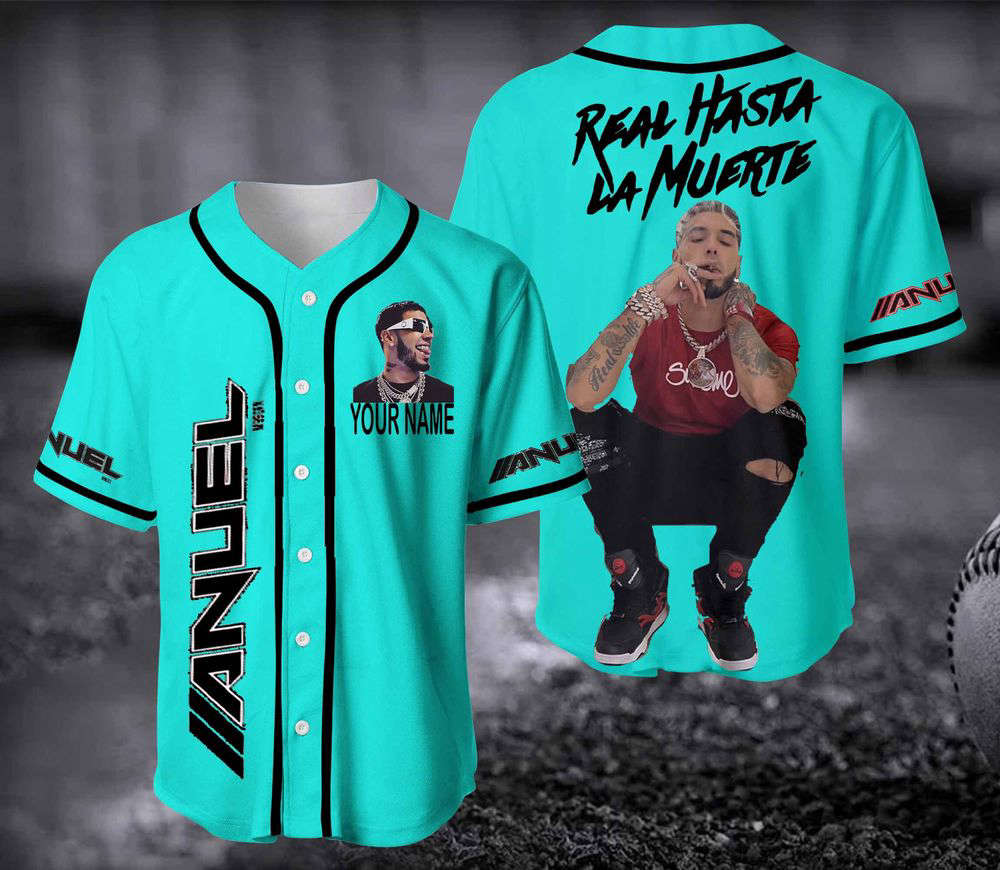 Anuel AA Baseball Jersey, Custom Name Anuel AA Jersay, Rapper Jersey Shirt - lylyprint.com