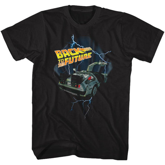 Back To The Future - Lightning Delorean T-Shirt