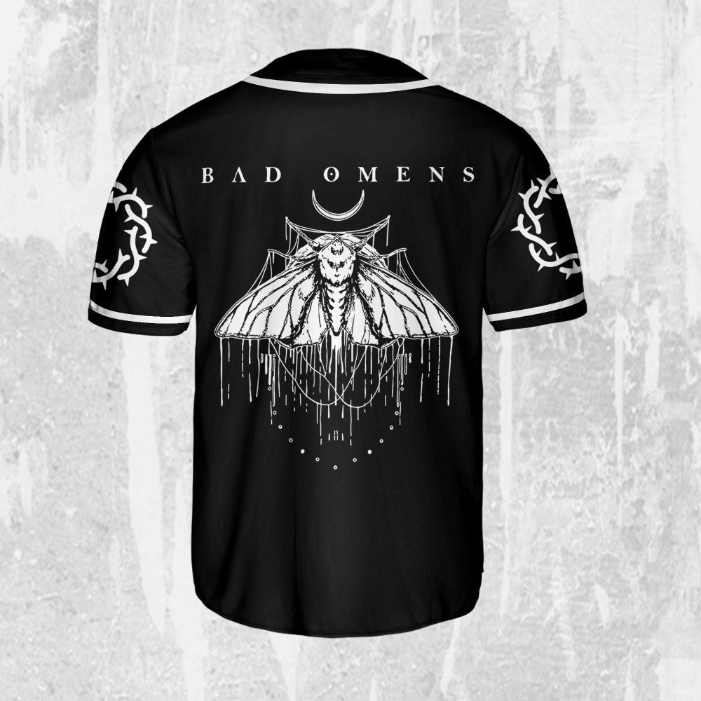 Bad Omens Moth Rock Music Jersey Tour 2023 Shirt & Baseball Jersey - Aopprinter
